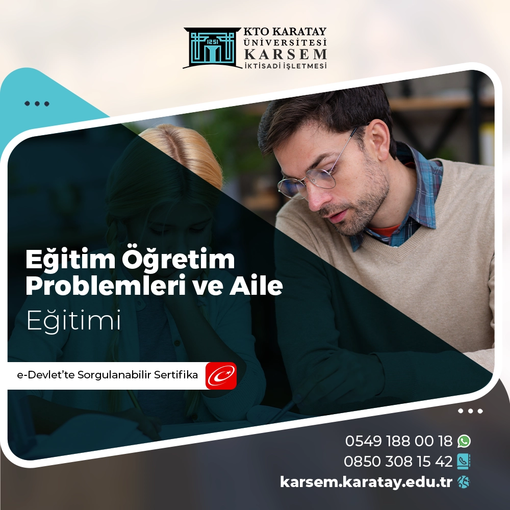 Eğitim Öğretim Problemleri ve Aile Eğitimi