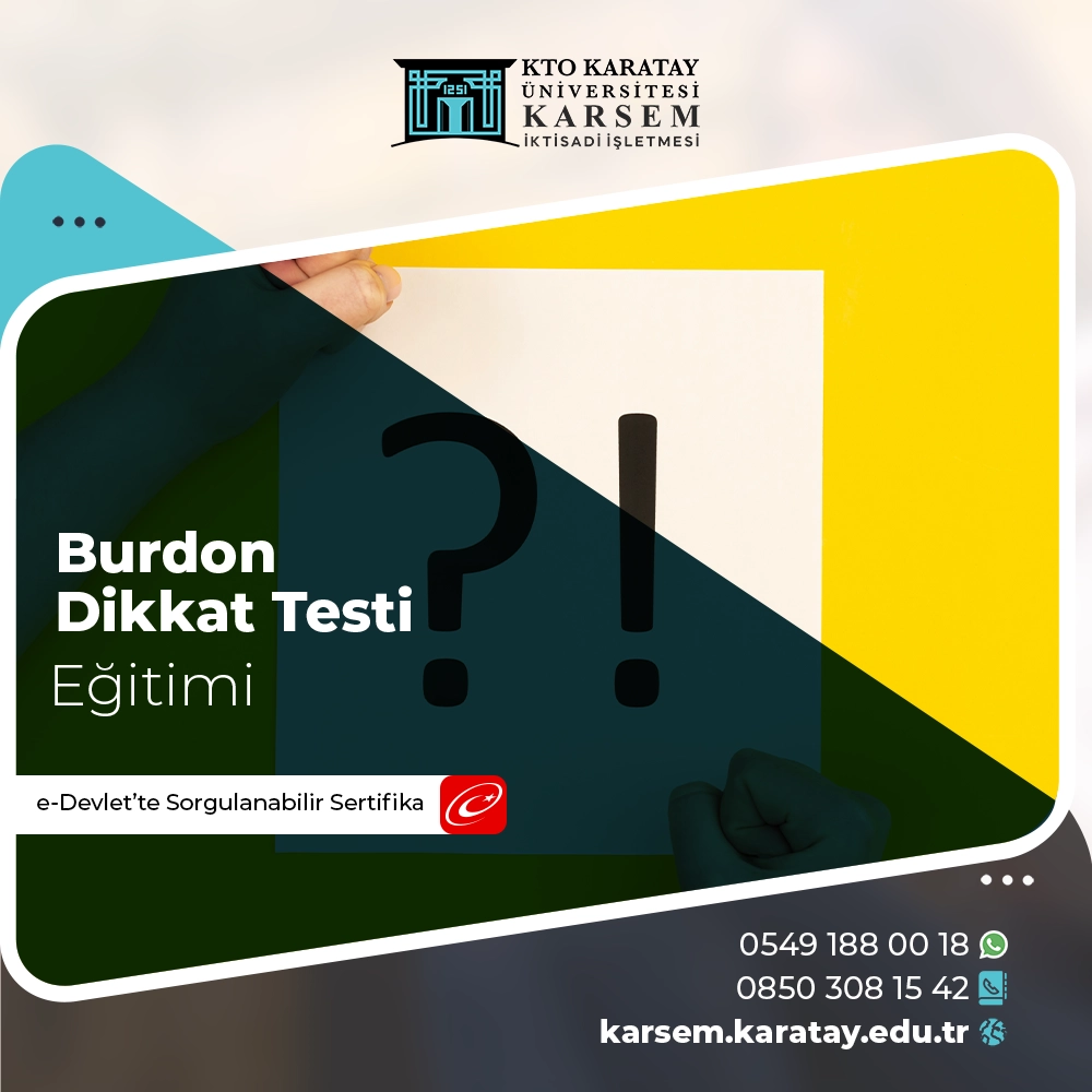 Burdon Dikkat Testi Eğitimi Sertifika Programı