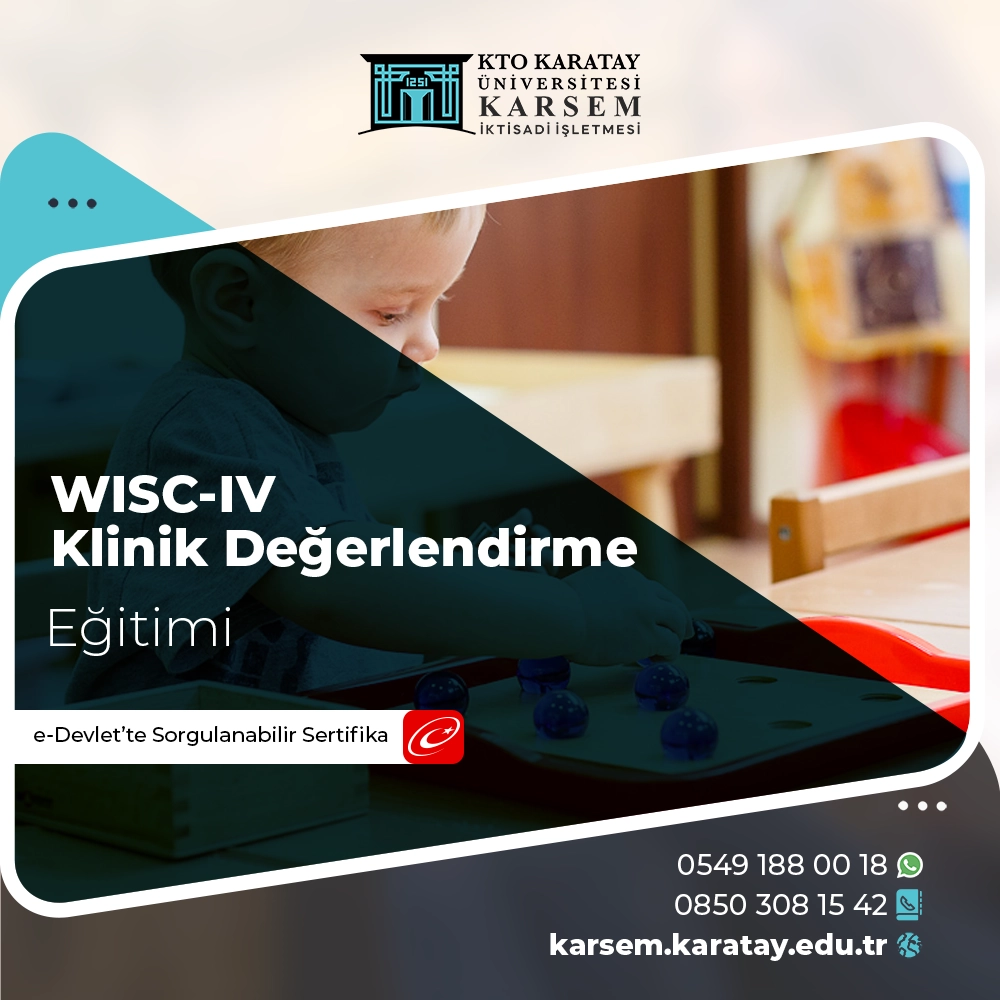 WISC-IV Klinik Değerlendirme Eğitimi Sertifika Programı