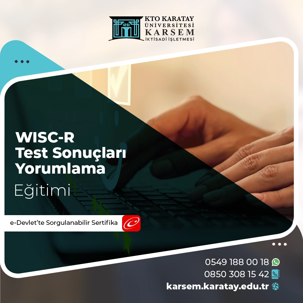 WISC-R Test Sonuçları Yorumlama Sertifika Programı