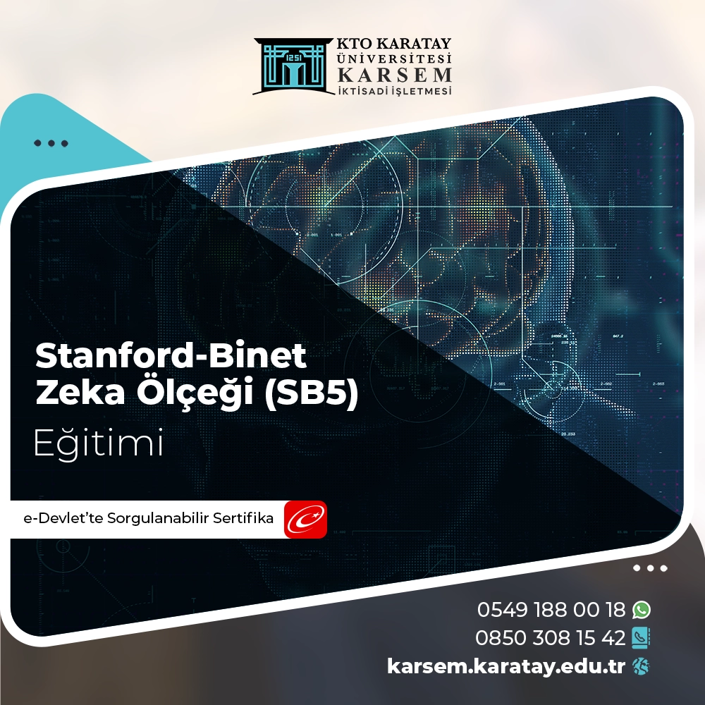 Stanford-Binet Zeka Ölçeği (SB5) Sertifika Programı