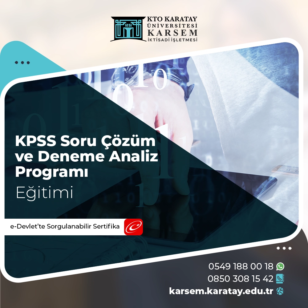 KPSS Soru Çözüm ve Deneme Analiz Programı