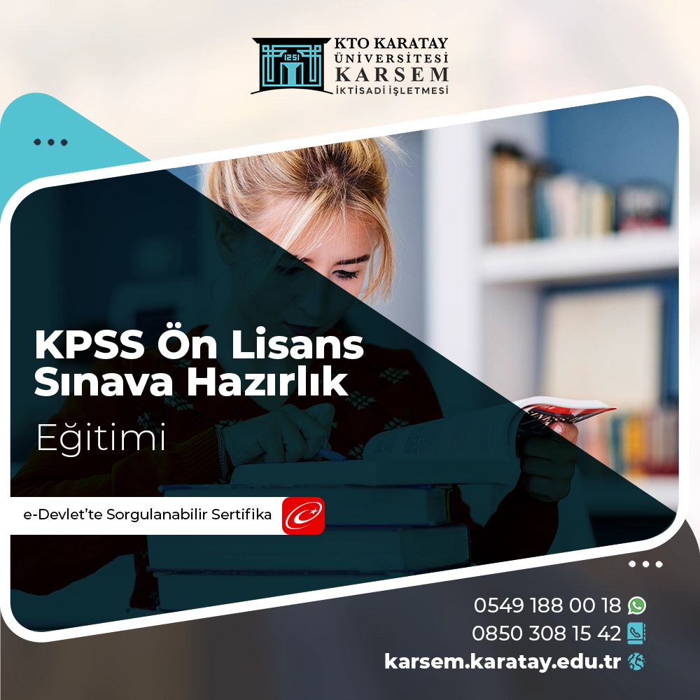KPSS Ön Lisans Sınava Hazırlık Eğitimi
