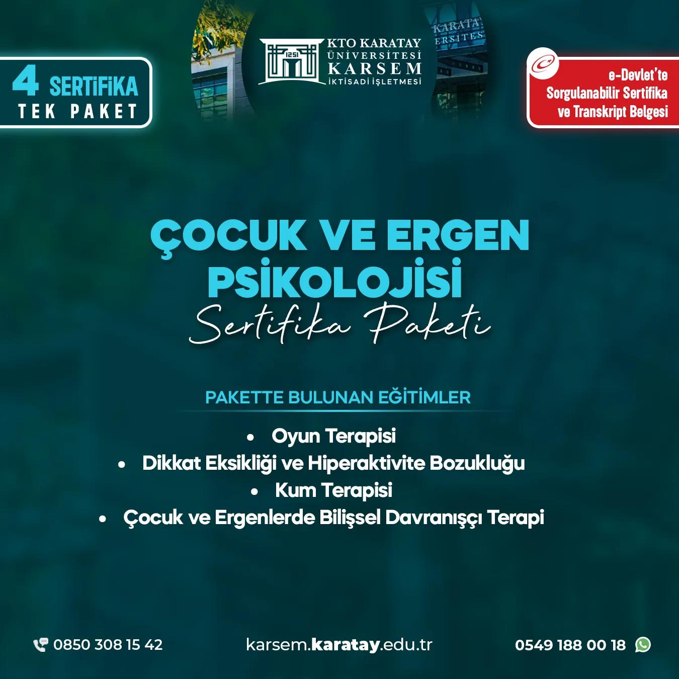 Çocuk ve Ergen Psikolojisi Sertifika Paket Programı