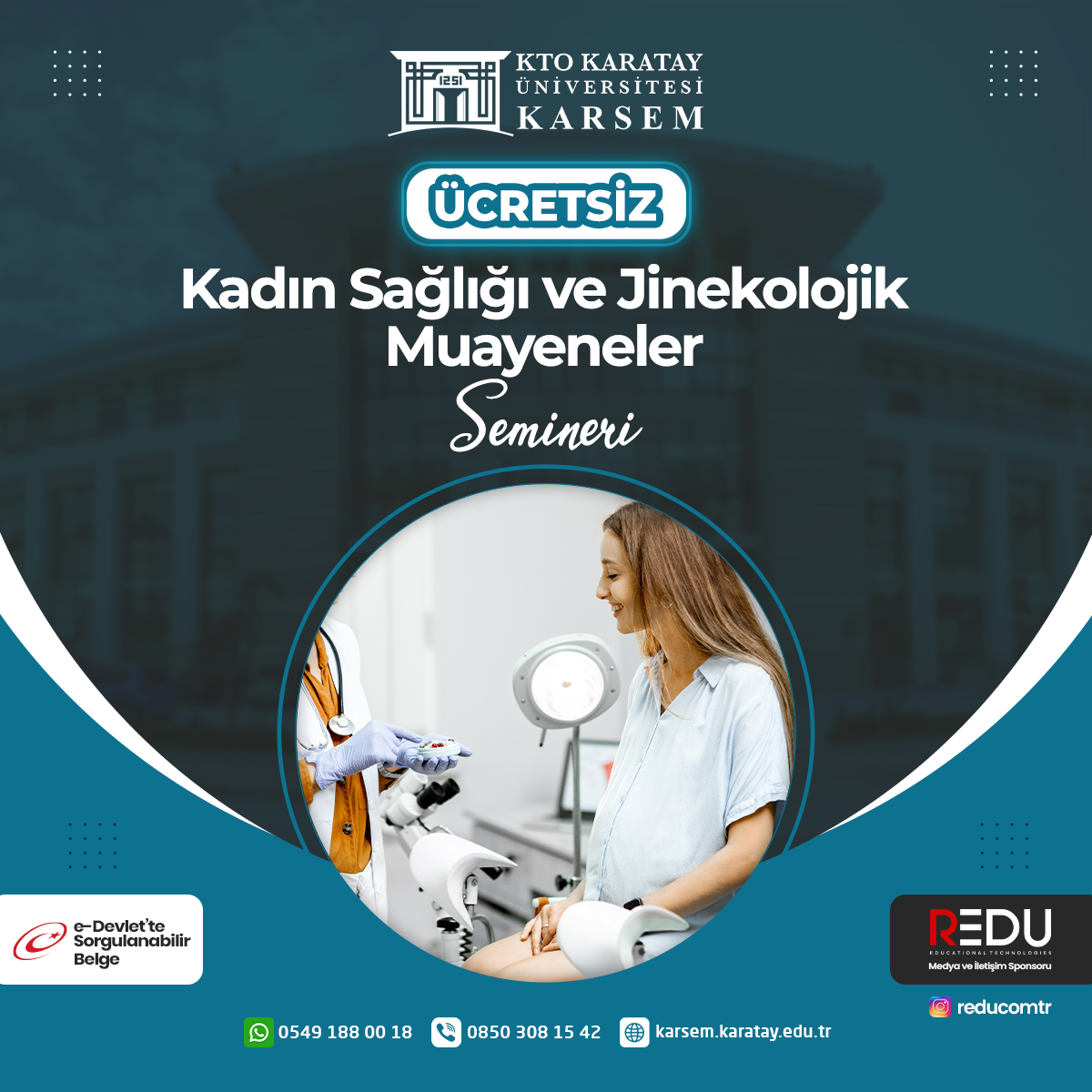Ücretsiz - Kadın Sağlığı ve Jinekolojik Muayeneler Semineri