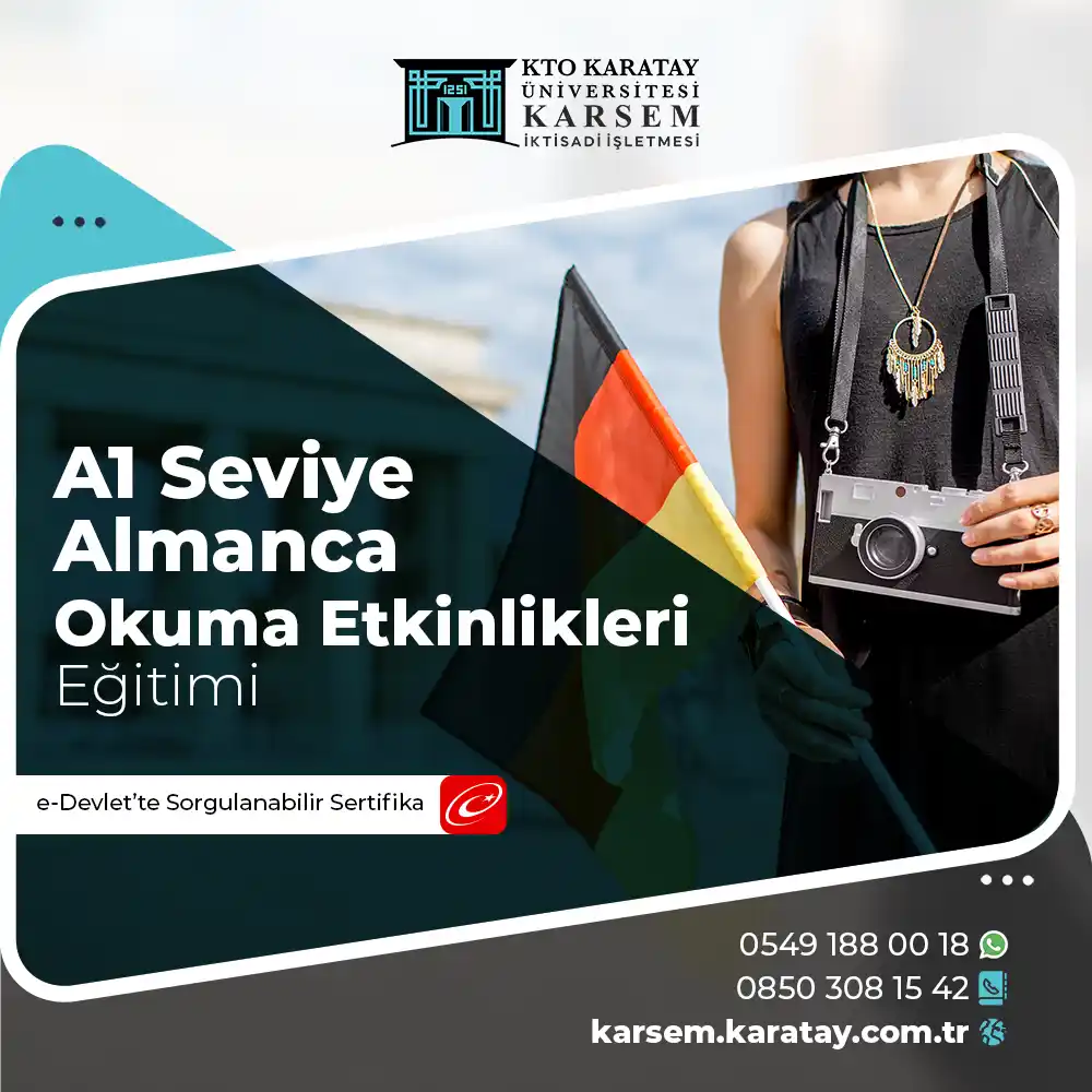A1 Seviye Almanca Okuma Etkinlikleri Eğitimi Sertifika Programı