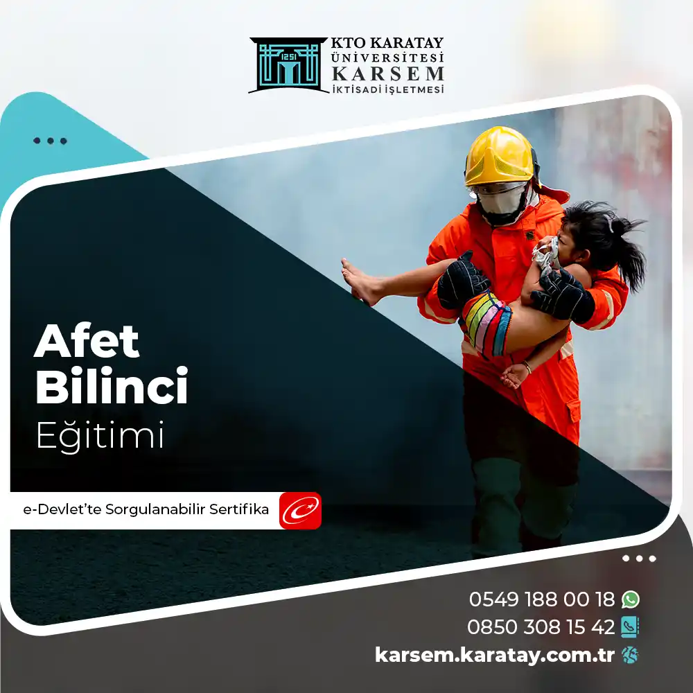 Afet Bilinci Eğitimi Sertifika Programı
