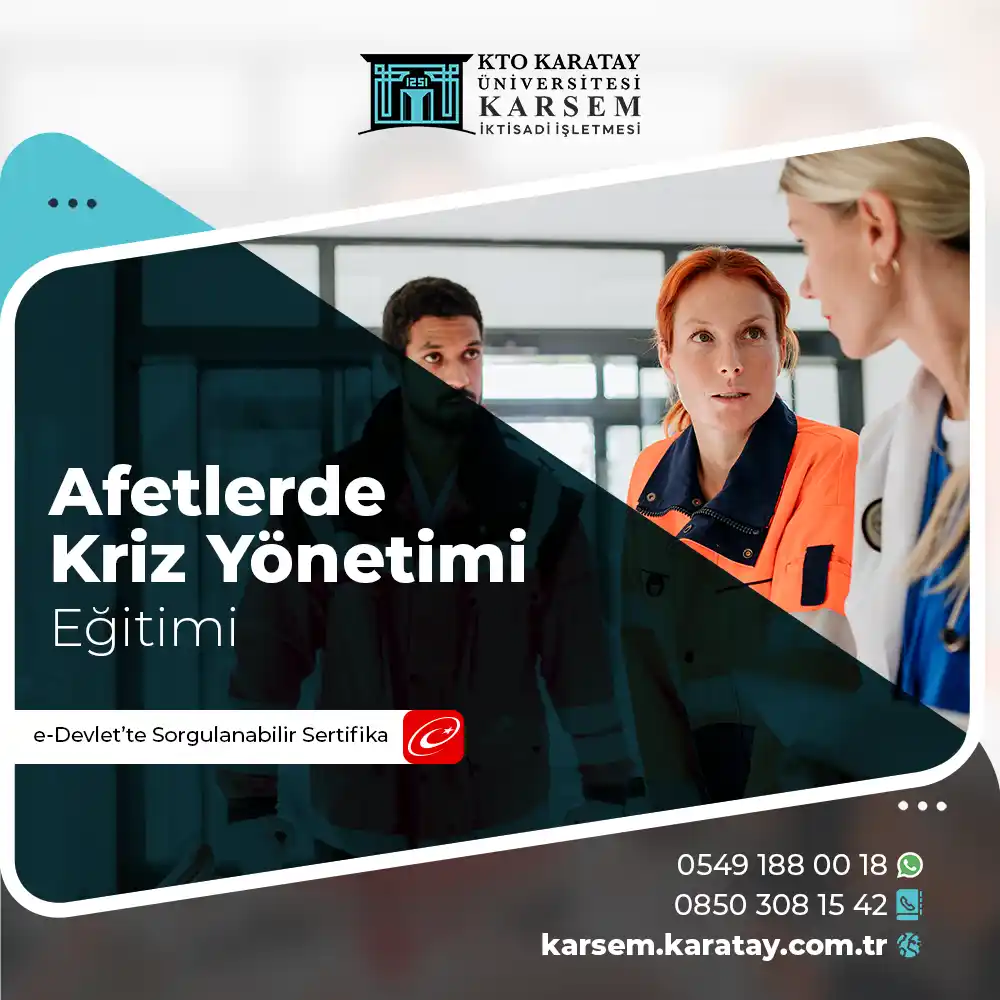 Afetlerde Kriz Yönetimi Eğitimi Sertifika Programı