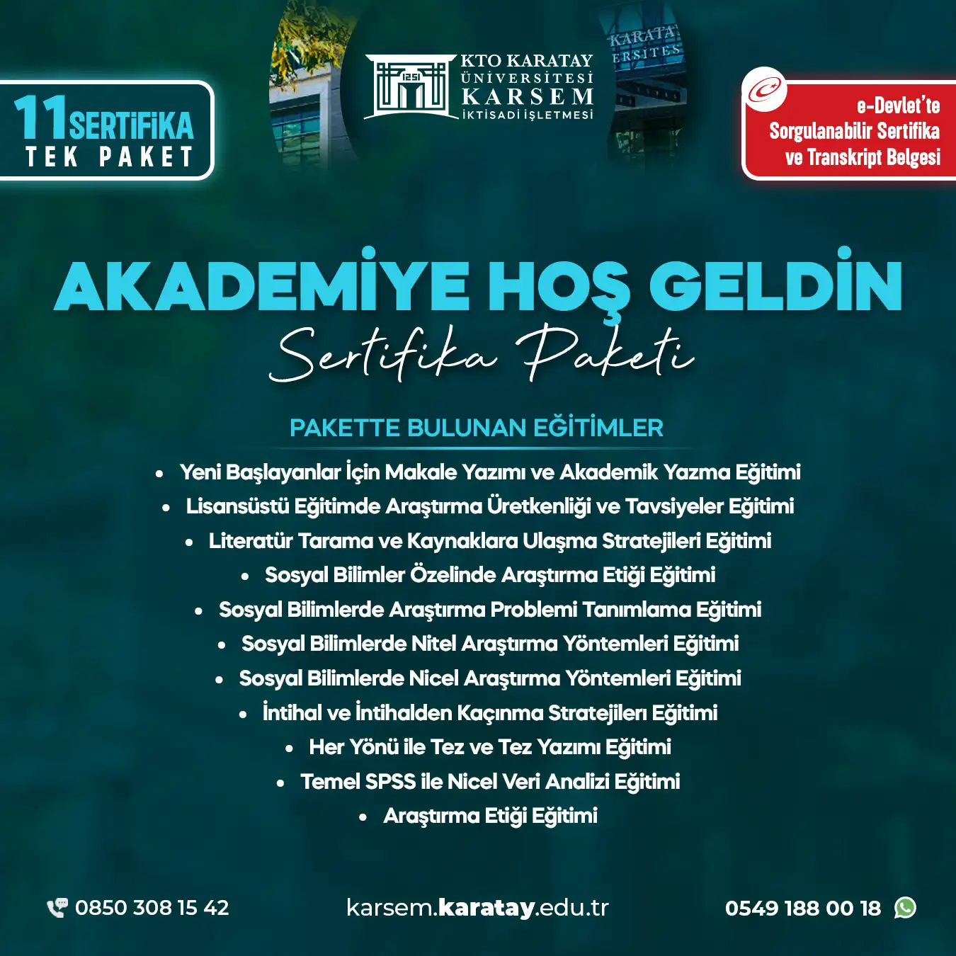 Akademiye Hoş Geldin Sertifika Paket Programı