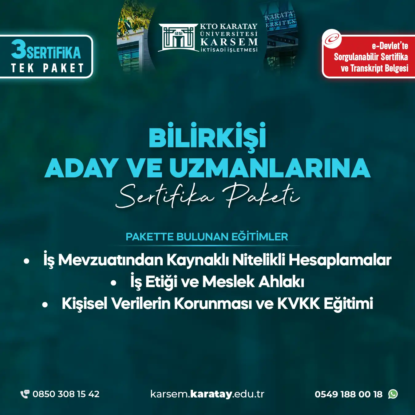 Bilirkişi Aday Ve Uzmanlar Sertifika Paket Programı