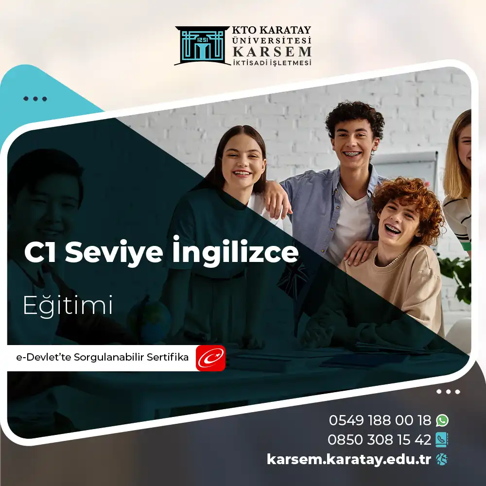 C1 Seviye İngilizce Eğitimi Sertifika Programı