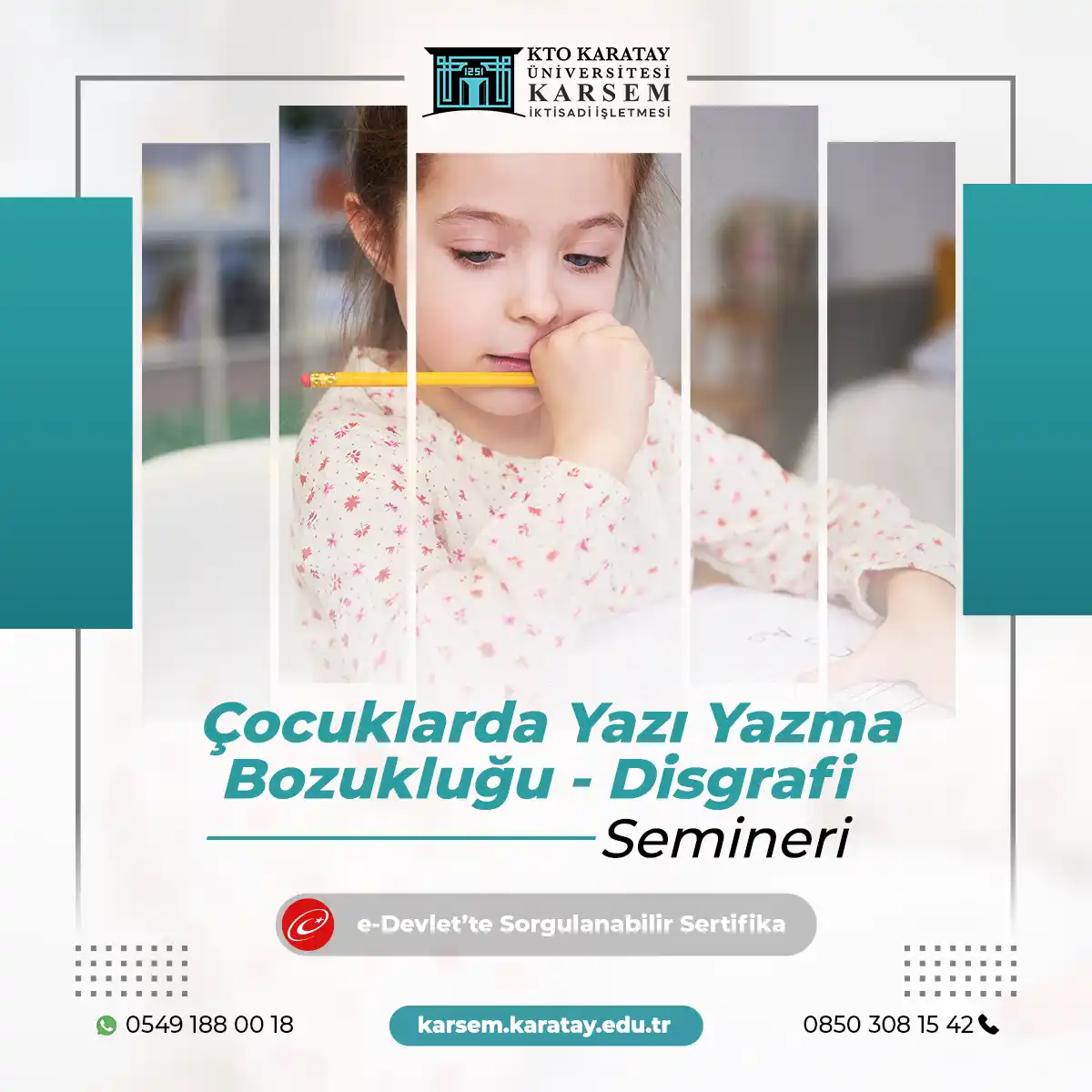 Çocuklarda Yazı Yazma Bozukluğu - Disgrafi Semineri