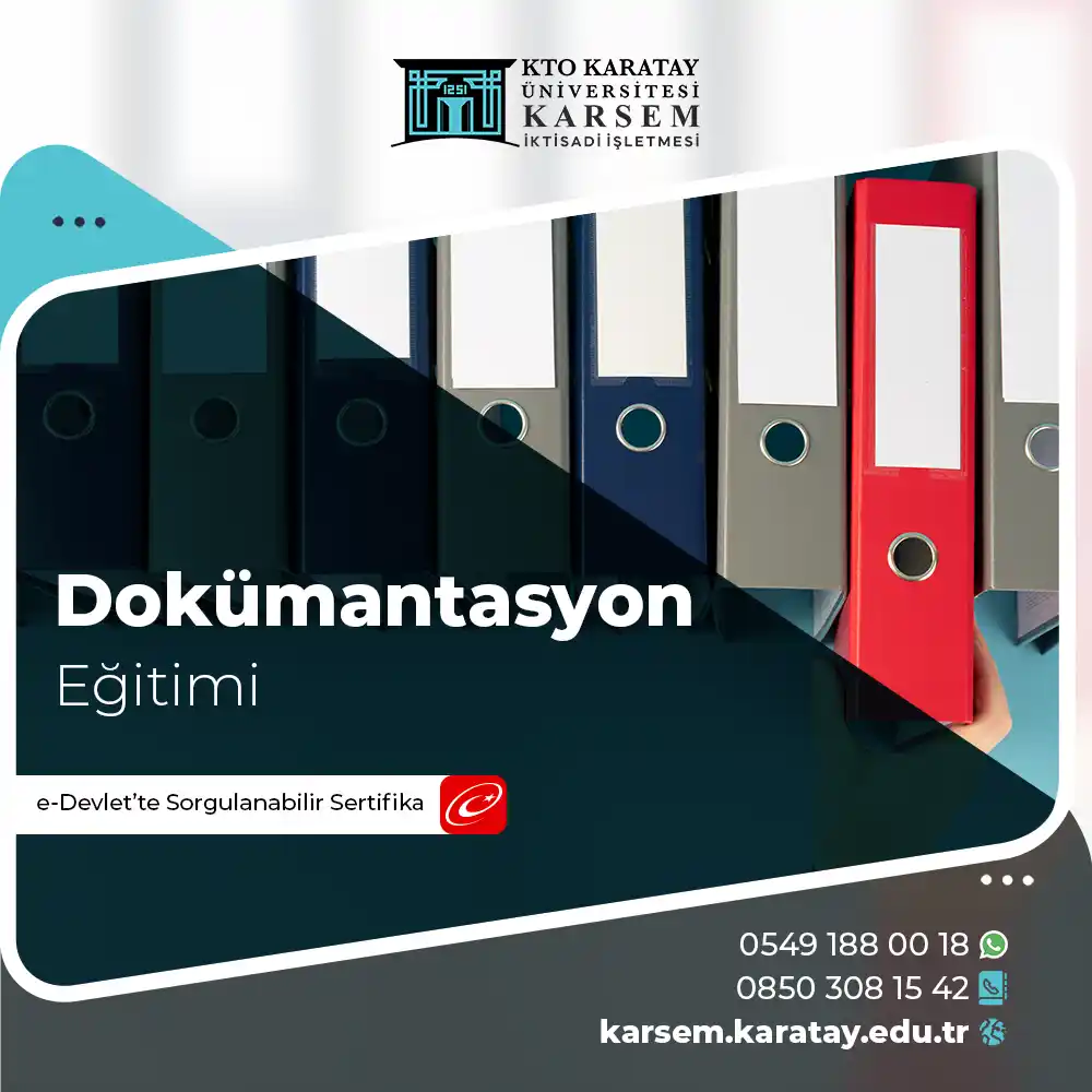 Dokümantasyon Eğitimi Sertifika Programı