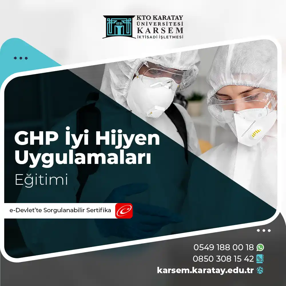 GHP İyi Hijyen Uygulamaları Eğitimi Sertifika Programı