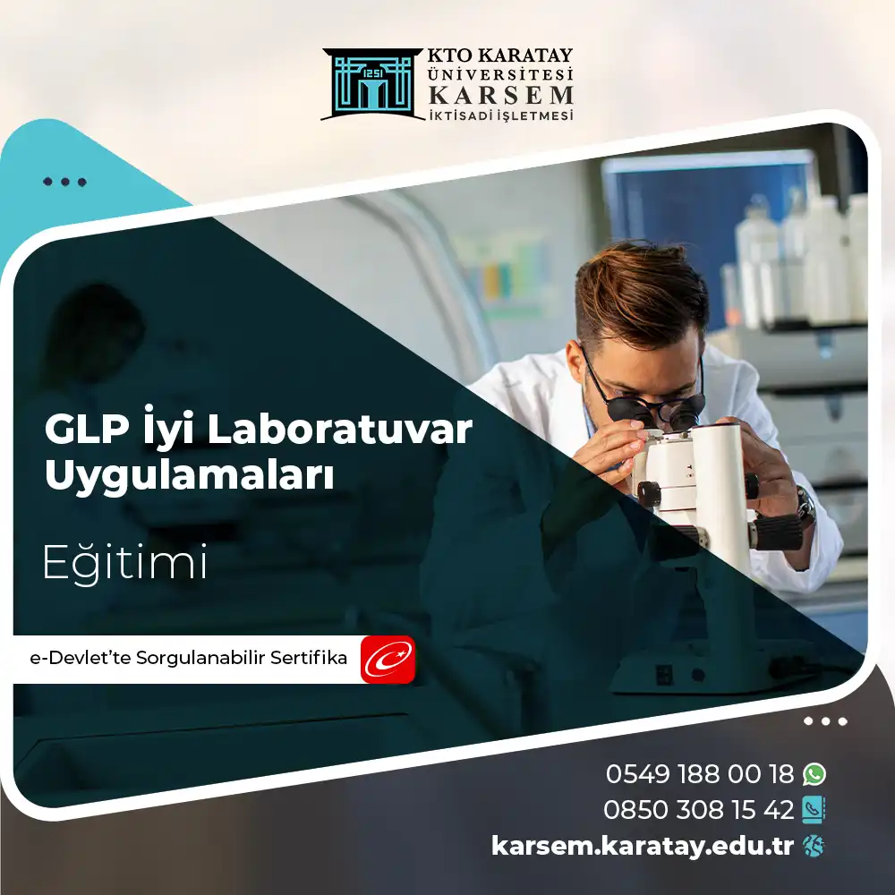 GLP İyi Laboratuvar Uygulamaları Sertifika Programı