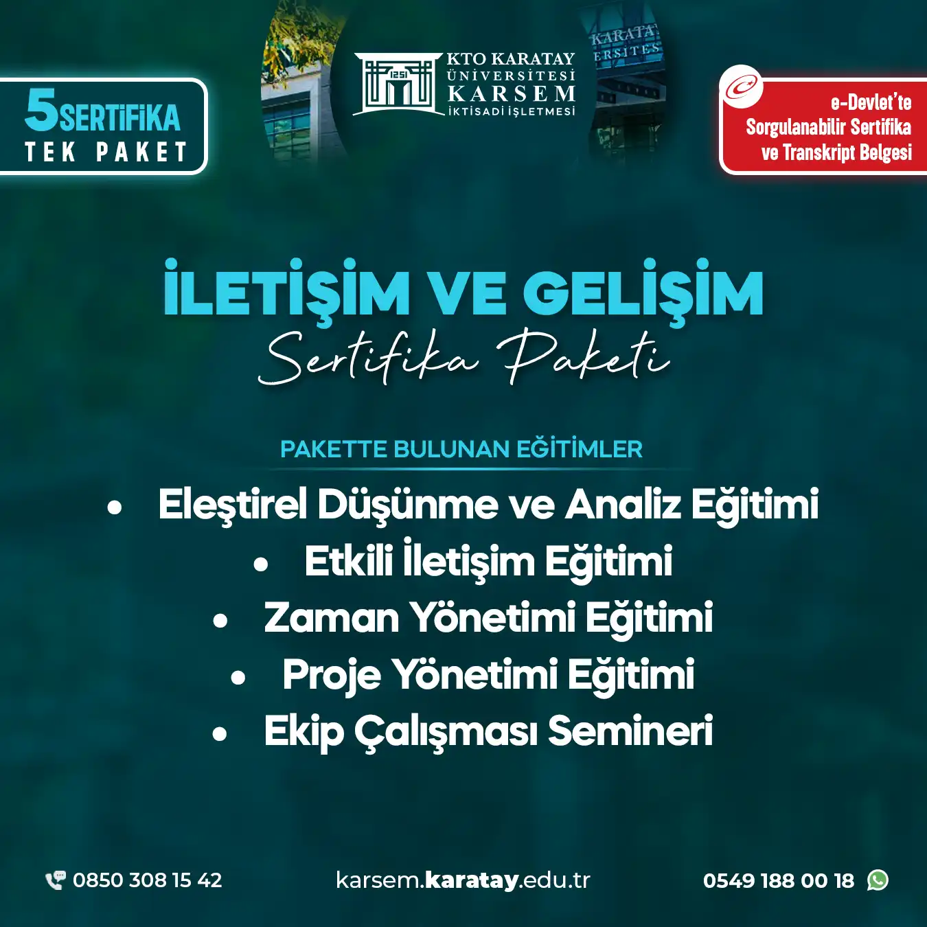 İletişim Ve Gelişim Sertifika Paket Programı
