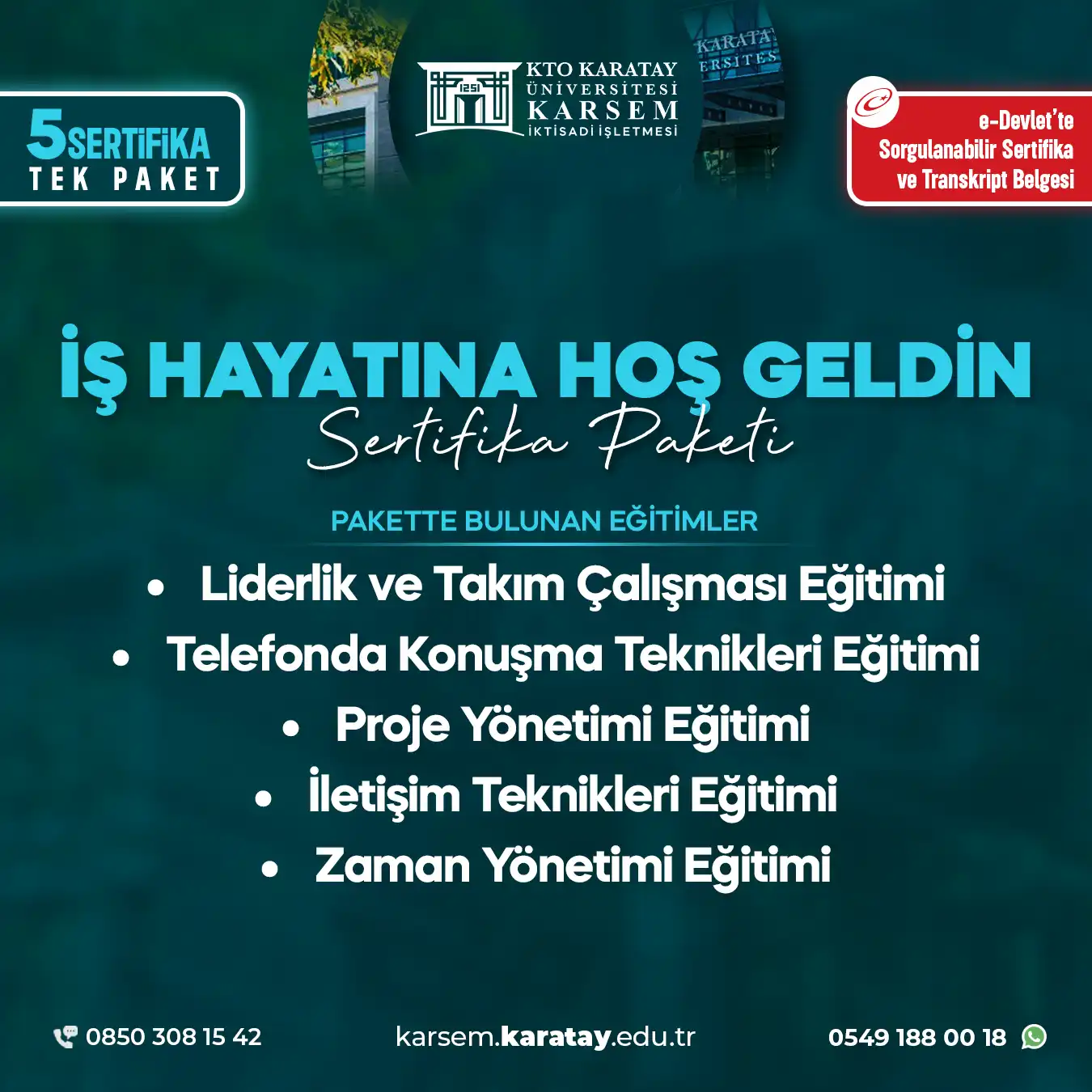 İş Hayatına Hoşgeldin Sertifika Paket Programı