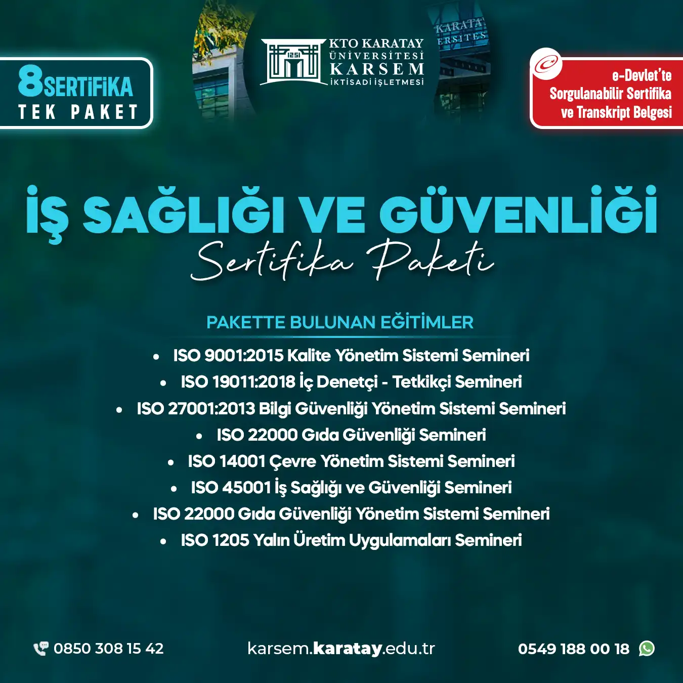 İş Sağlığı Ve Güvenliği Eğitim Sertifika Paket Programı