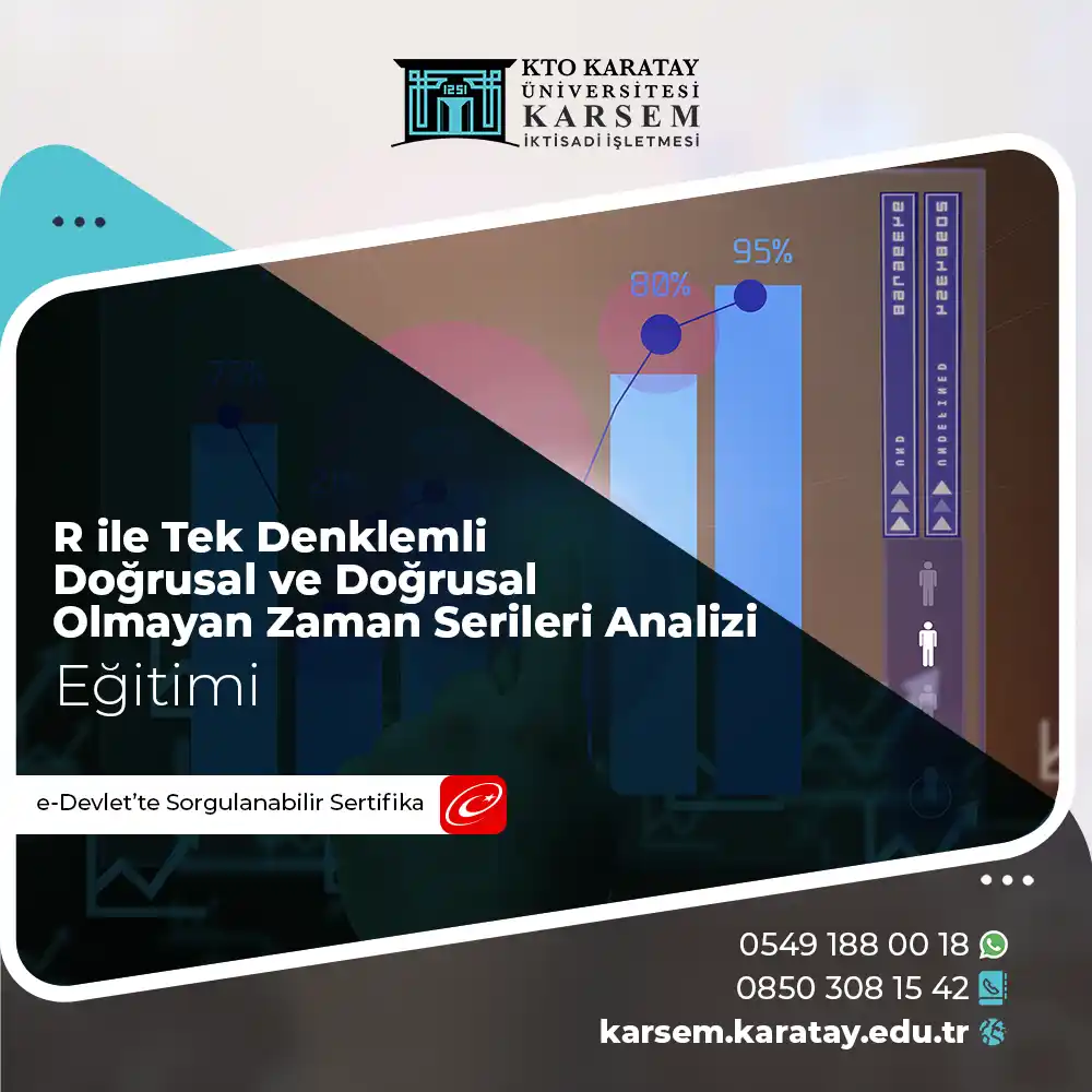 R ile Tek Denklemli Doğrusal ve Doğrusal Olmayan Zaman Serileri Analizi Eğitimi Sertifika Programı