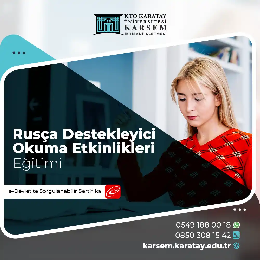Rusça Destekleyici Okuma Etkinlikleri Eğitimi Sertifika Programı