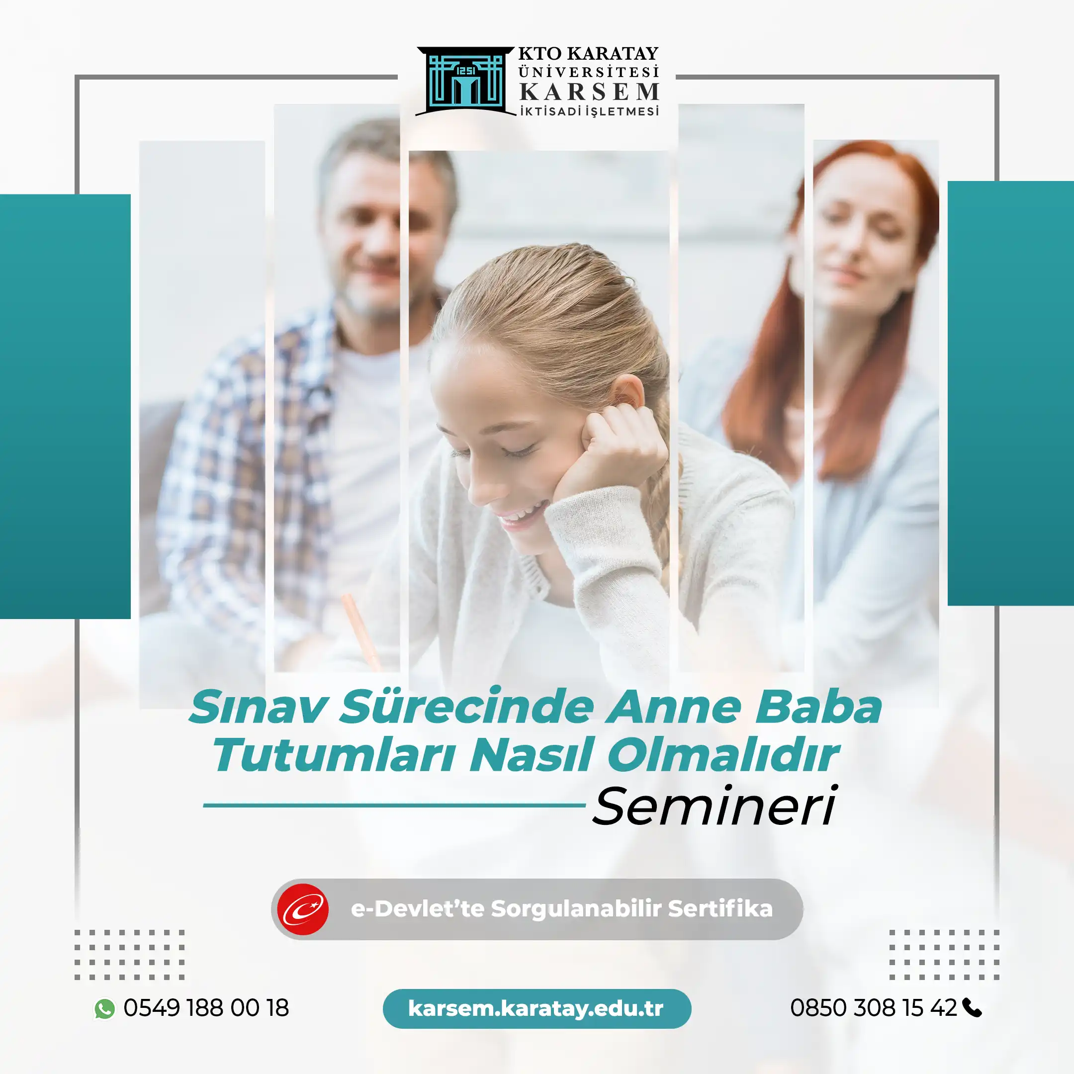 Sınav Sürecinde Anne Baba Tutumları Nasıl Olmalıdır Semineri