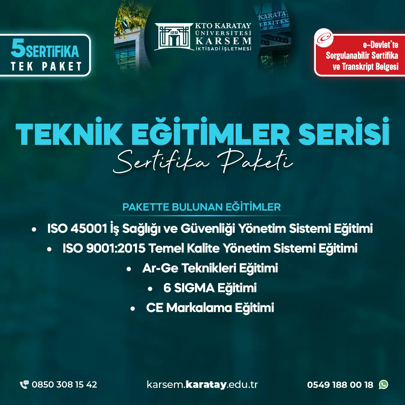 Teknik Eğitimler Serisi 2025 Sertifika Paket Programı