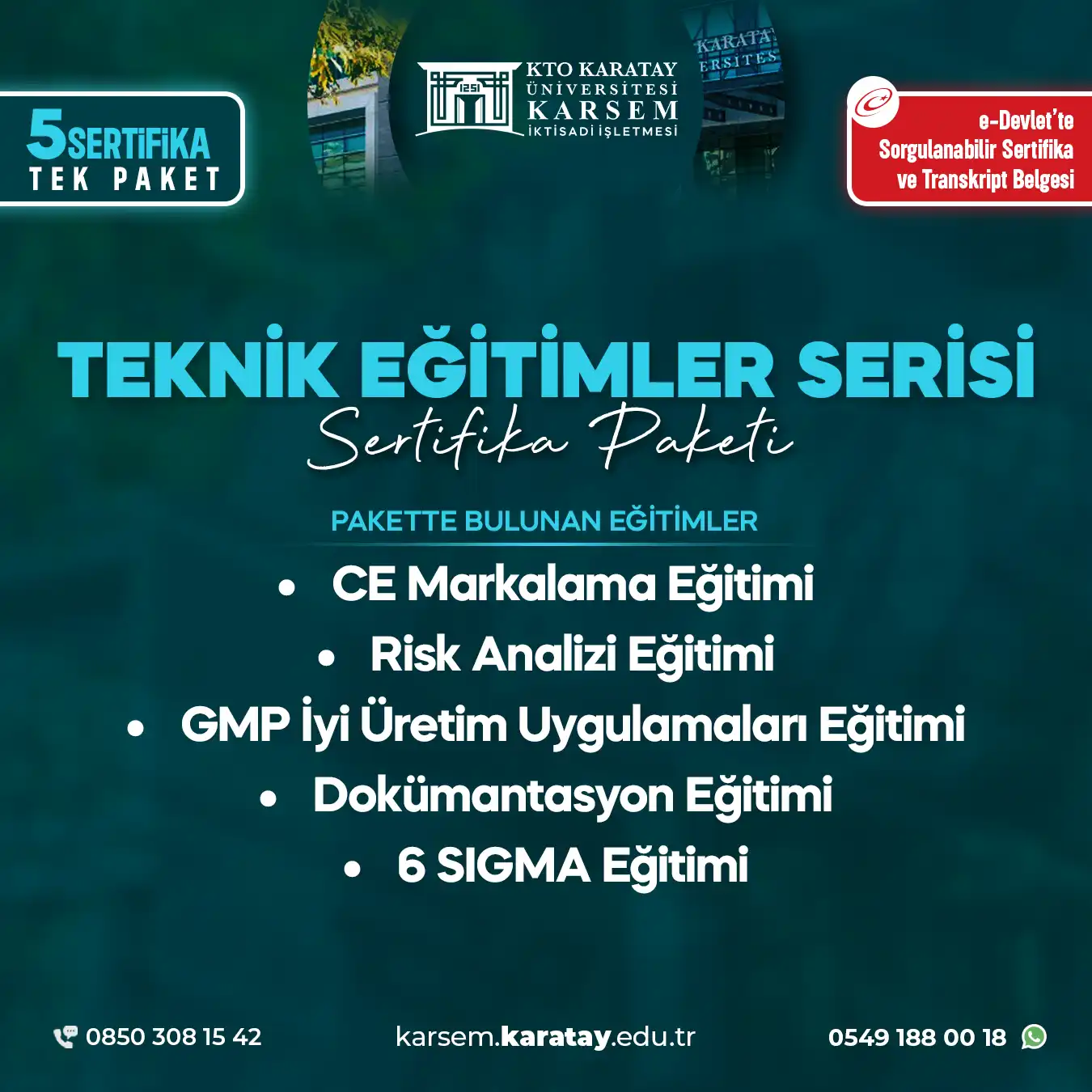 Teknik Eğitimler Serisi Sertifika Paket Programı