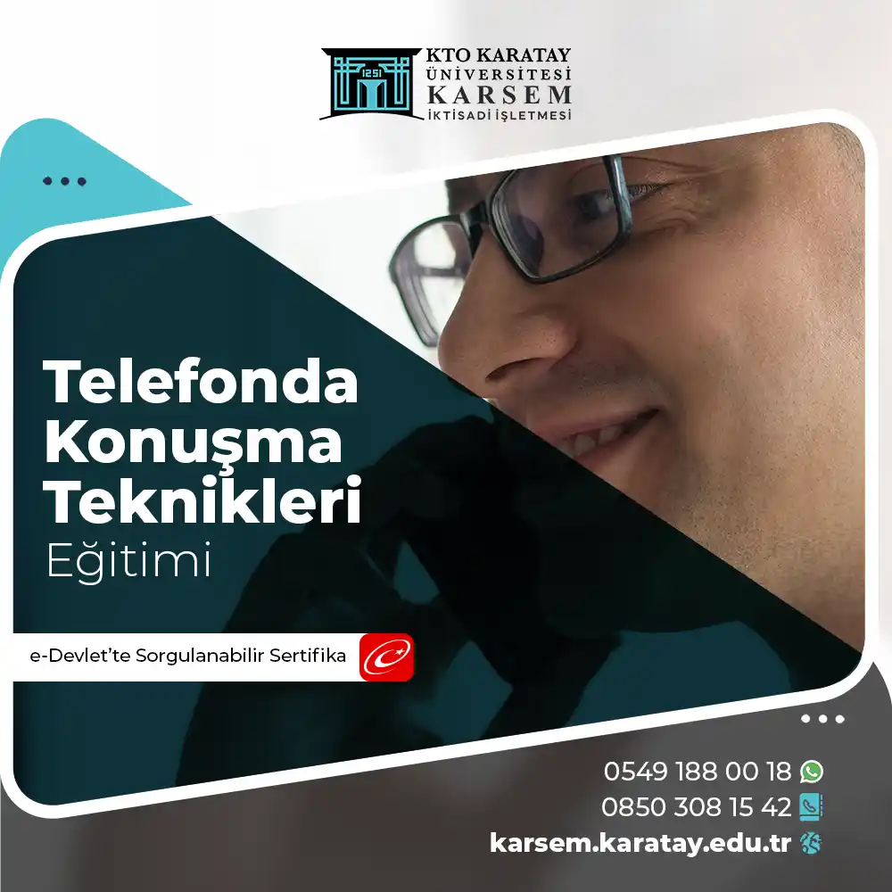 Telefonda Konuşma Teknikleri Eğitimi Sertifika Programı