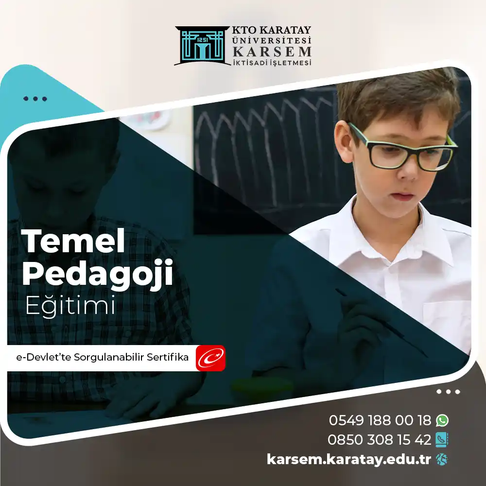Temel Pedagoji Eğitimi Sertifika Programı