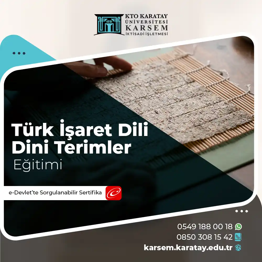 Türk İşaret Dili Dini Terimler Eğitimi Sertifika Programı