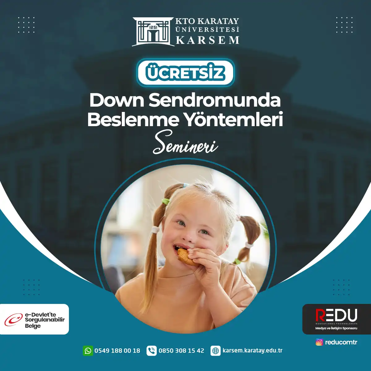 Ücretsiz - Down Sendromunda Beslenme Yöntemleri Semineri 