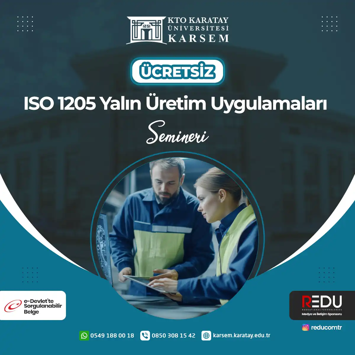 Ücretsiz - ISO 1205 Yalın Üretim Uygulamaları Semineri
