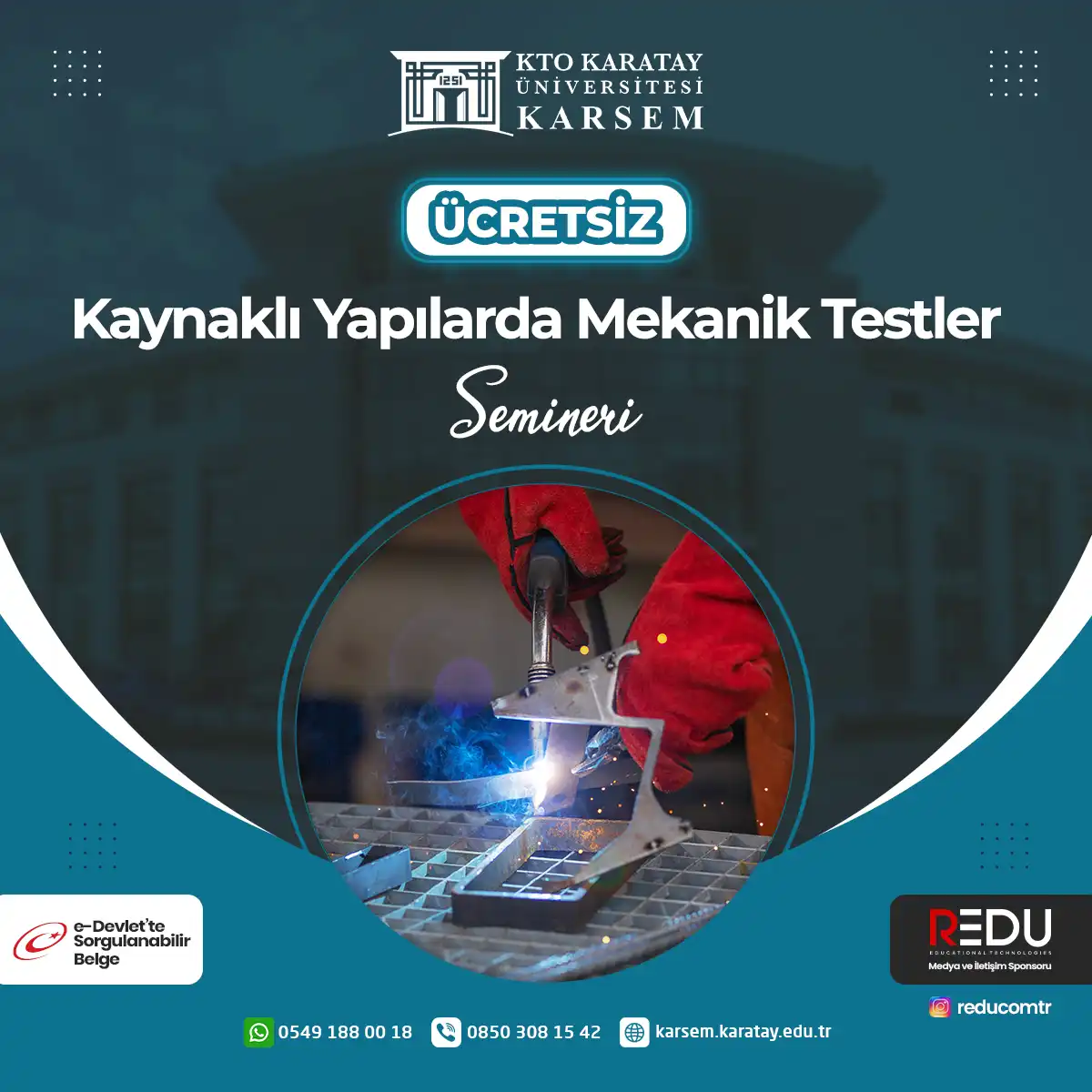 Ücretsiz - Kaynaklı Yapılarda Mekanik Testler Semineri