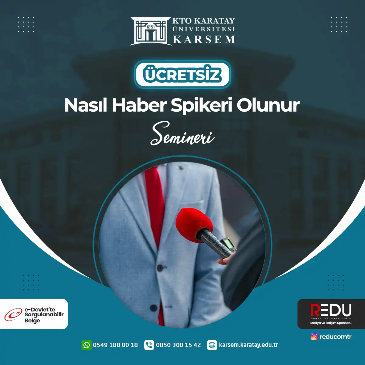 Ücretsiz - Nasıl Haber Spikeri Olunur Semineri