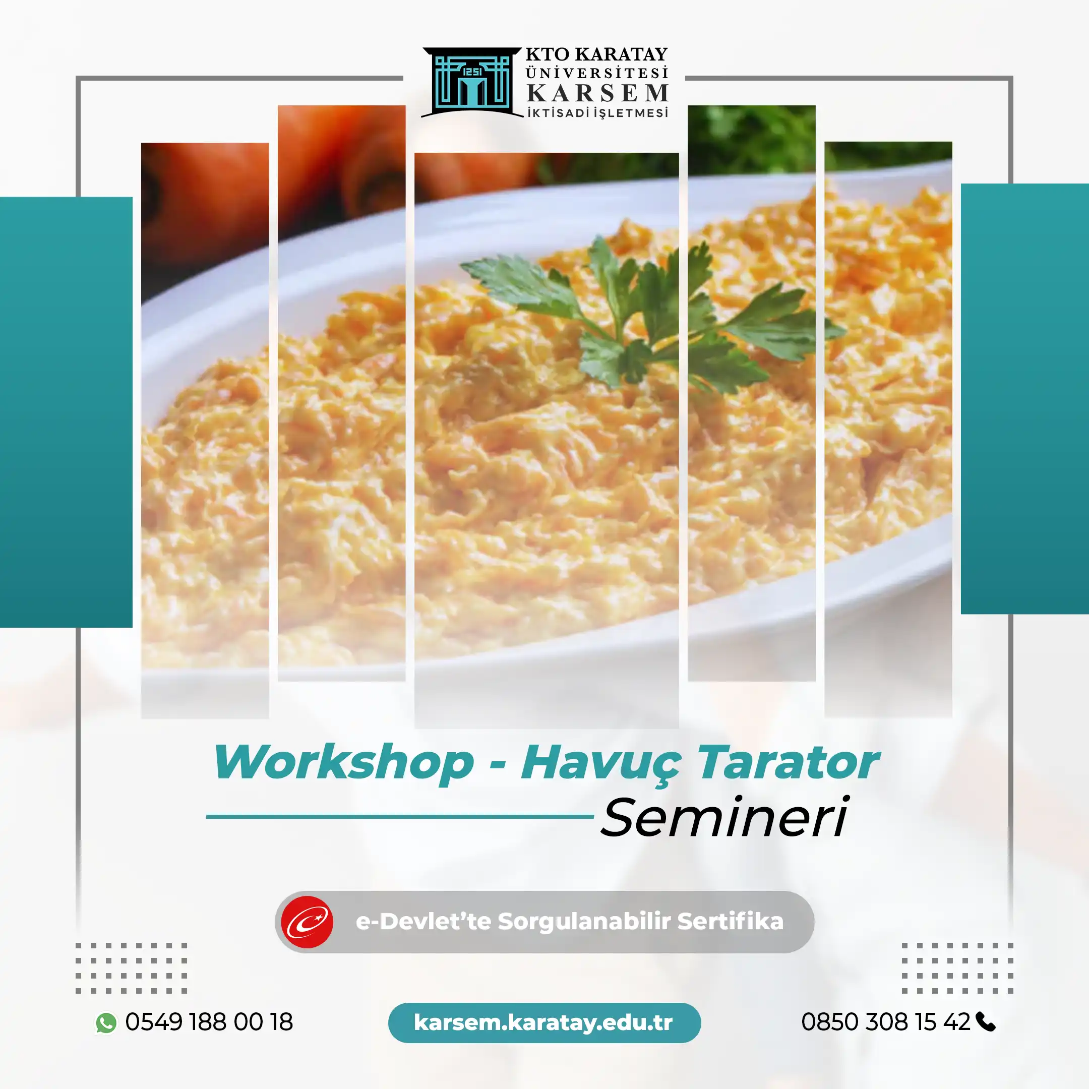 Workshop - Havuç Tarator Semineri