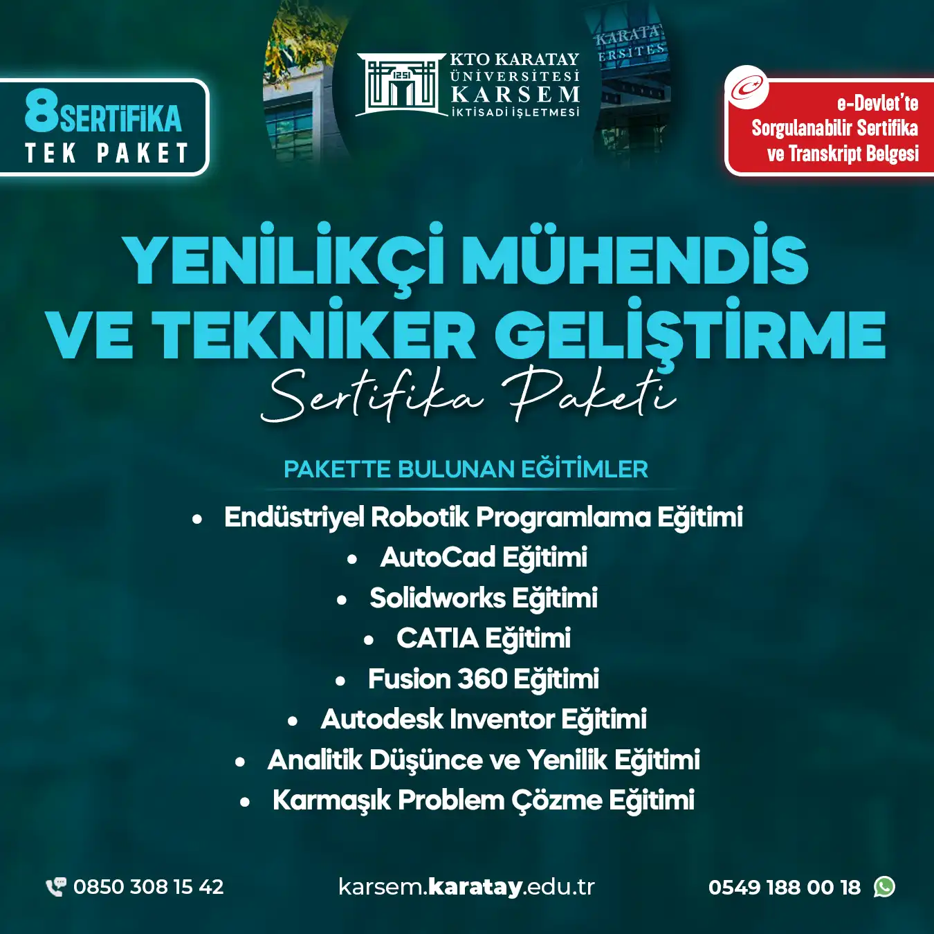 Yenilikçi Mühendis Ve Tekniker Geliştirme Sertifika Paket Programı