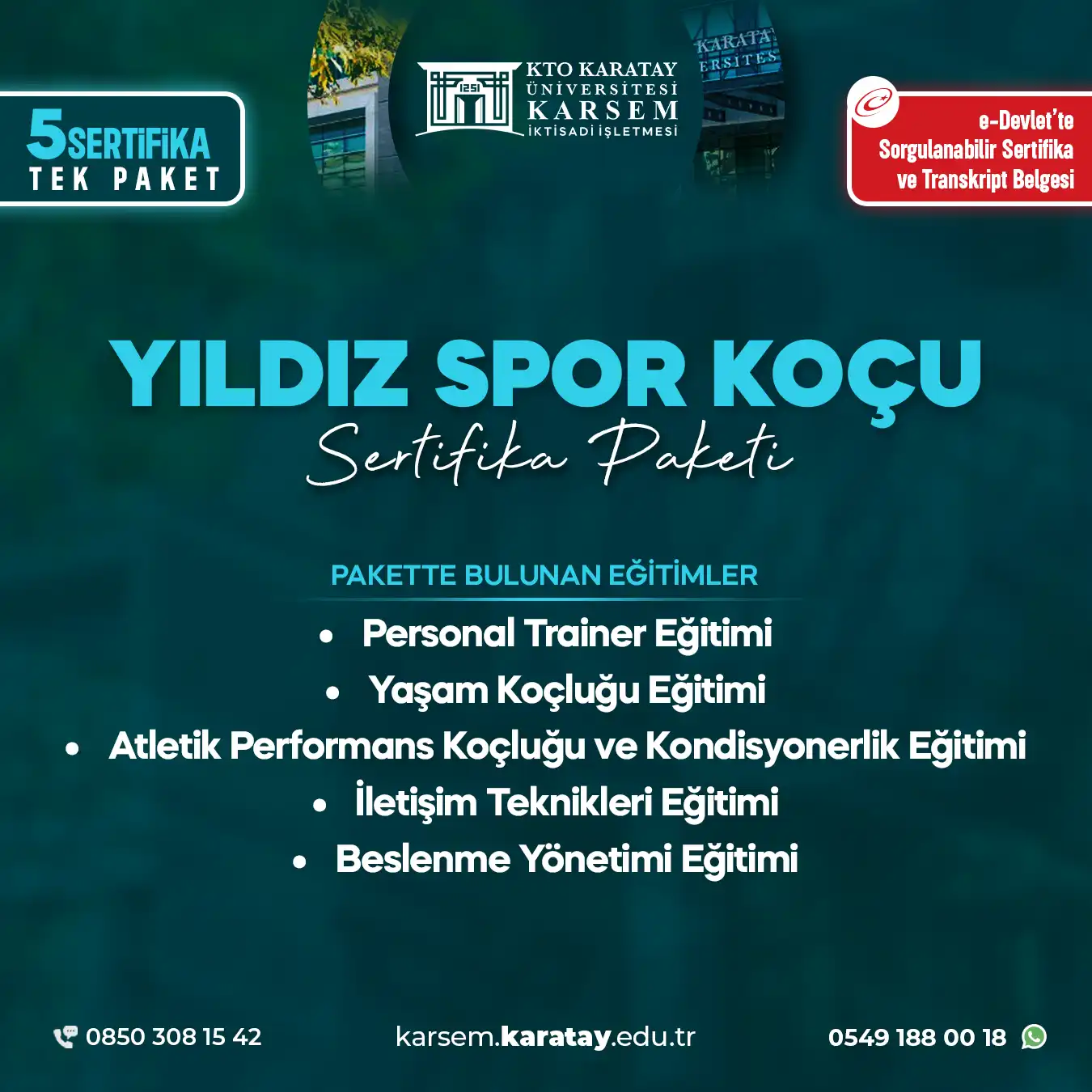 Yıldız Spor Koçu Sertifika Paket Programı 2026