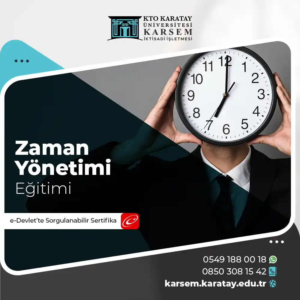 Zaman Yönetimi Eğitimi Sertifika Programı