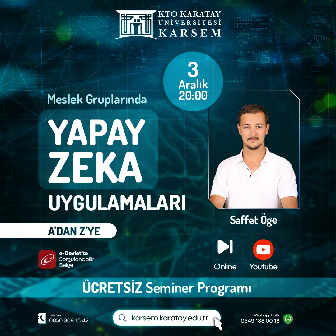 Meslek Gruplarında Yapay Zeka Uygulamaları