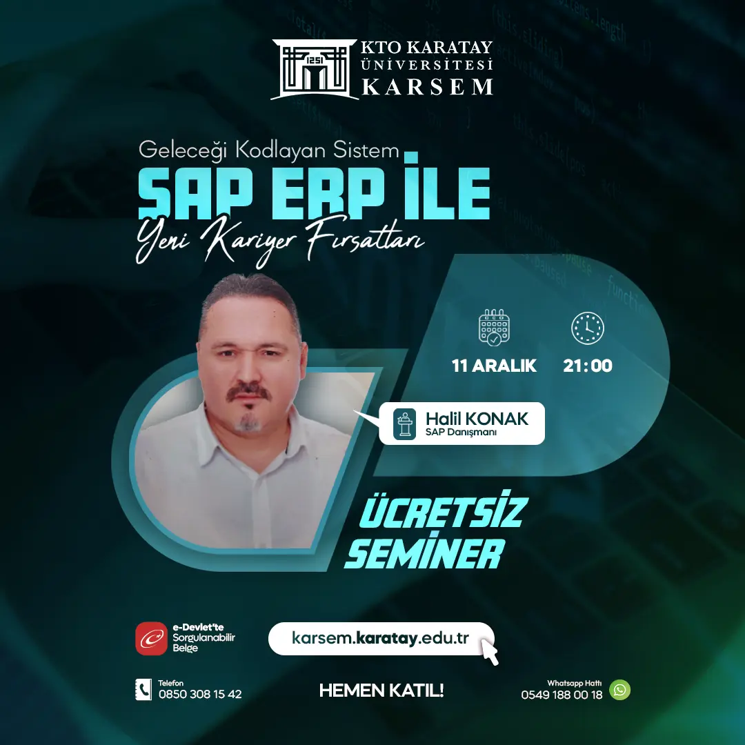 Geleceği Kodlayan Sistem SAP ERP ile Yeni Kariyer Fırsatları