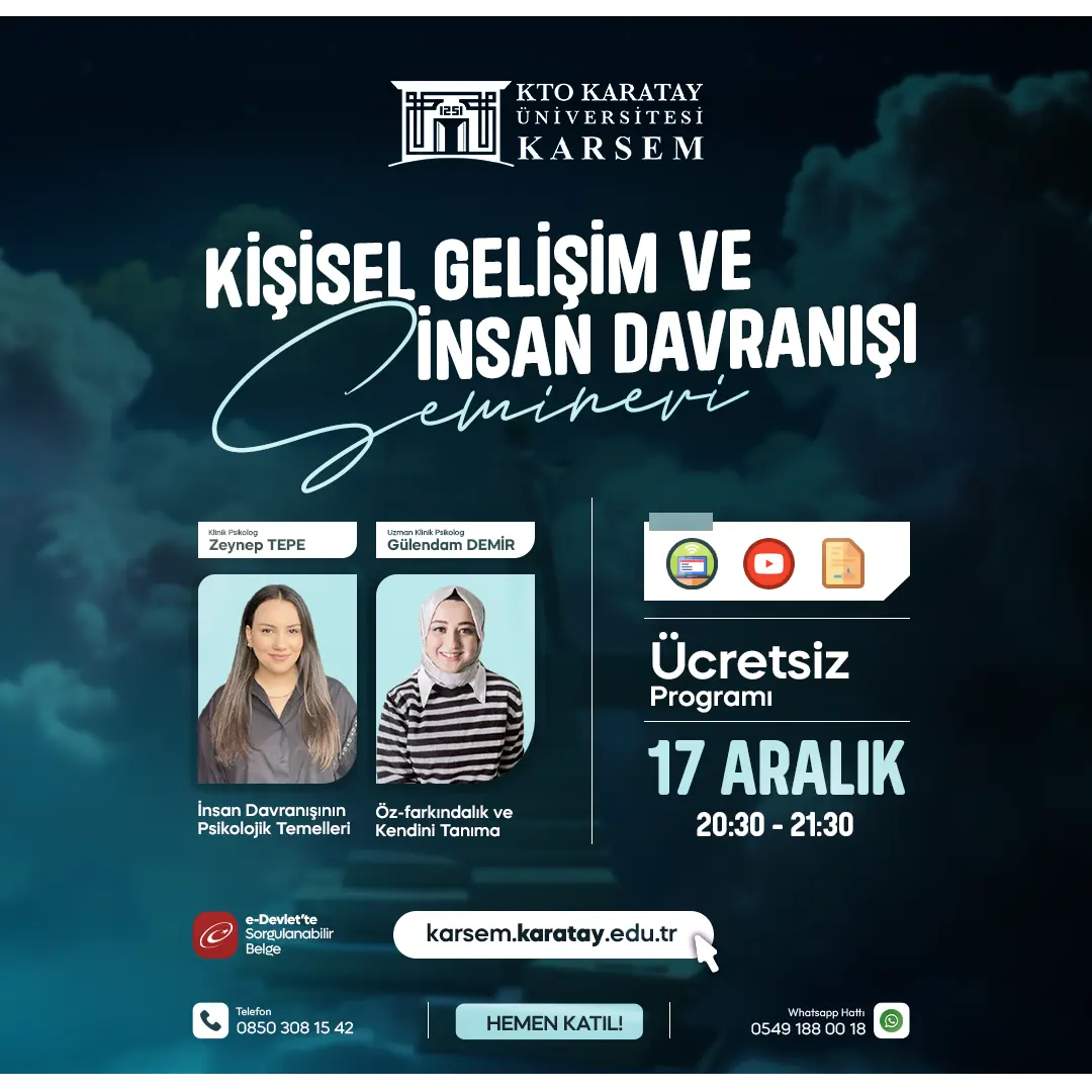 Kişisel Gelişim ve İnsan Davranışı Semineri